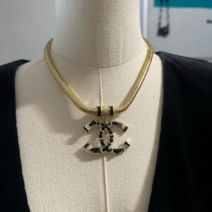 Gold and Black Designer Necklace